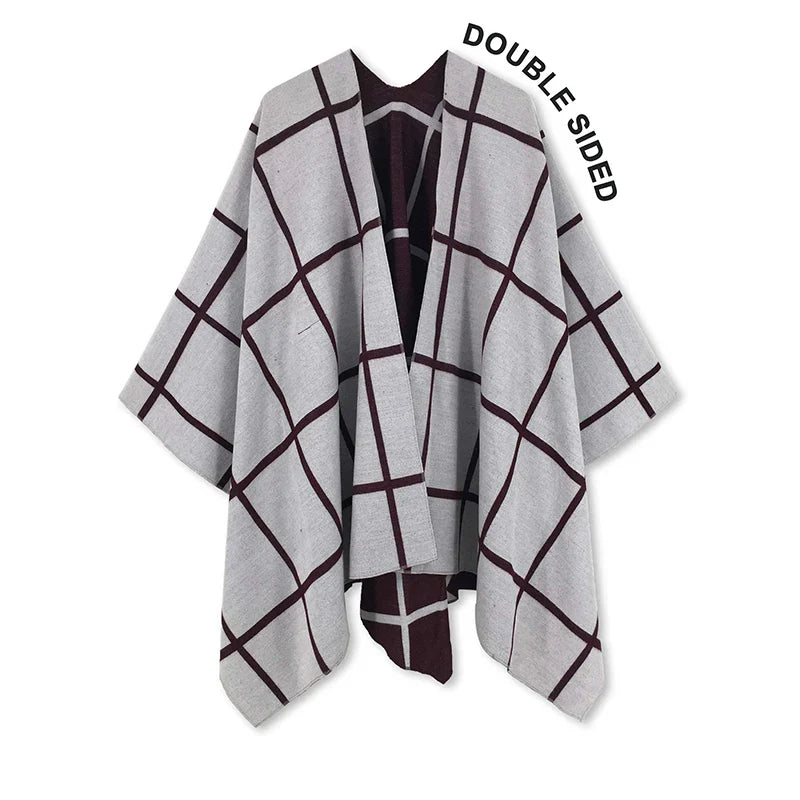 luxury winter poncho
