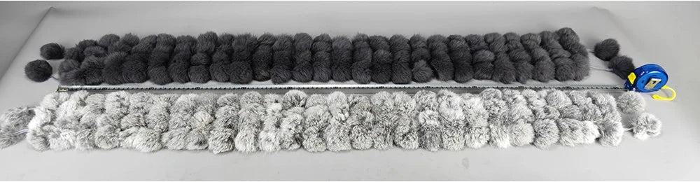 real rabbit fur scarf