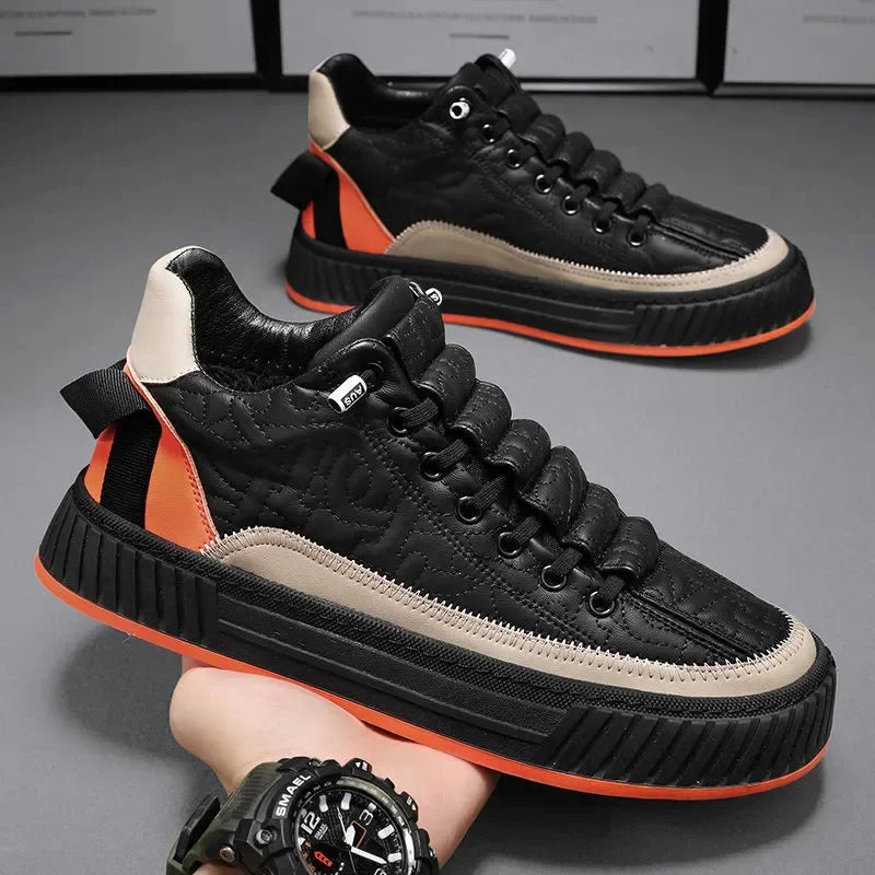 mens platform vulcanized sneakers