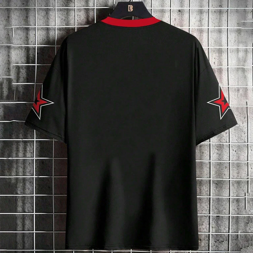 Round Neck Short Sleeve T-shirt Outdoor Sports Fans Wear Men n' Womens