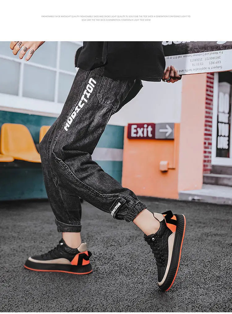 mens platform vulcanized sneakers