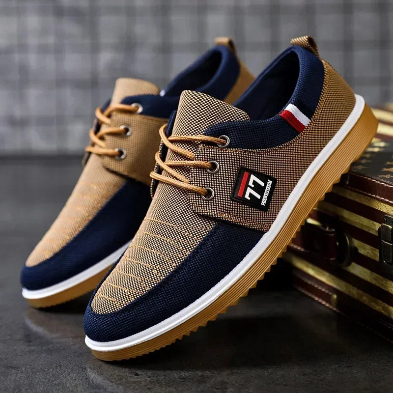 Canvas Shoes for Men – 2024 Breathable Sneakers with Vulcanized Sole, Tenis Masculino Style