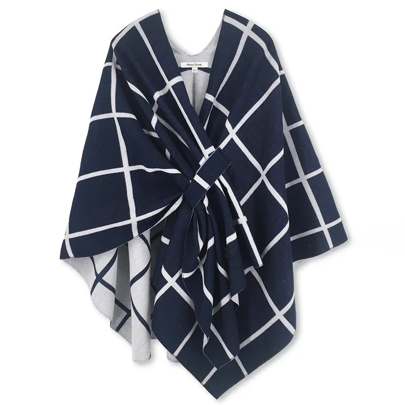 luxury winter poncho