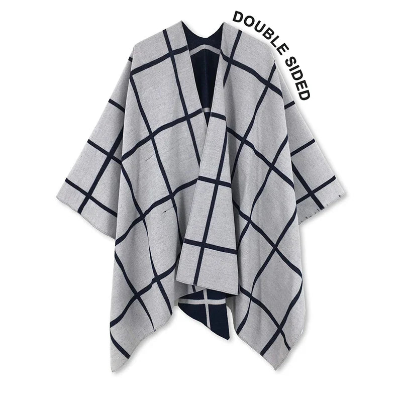 luxury winter poncho