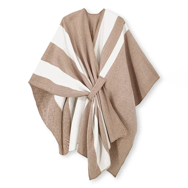 luxury winter poncho