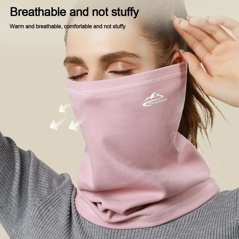 Windproof Neck Warmer – Velvet Thermal Headgear for Men & Women, Ideal for Winter Sports