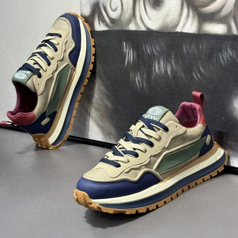 mens platform sports sneakers