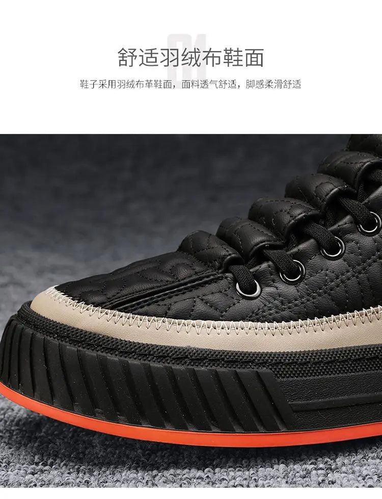 mens platform vulcanized sneakers