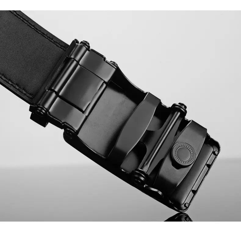 Fashion Business Belt for Men – Luxury PU Leather with Auto Buckle