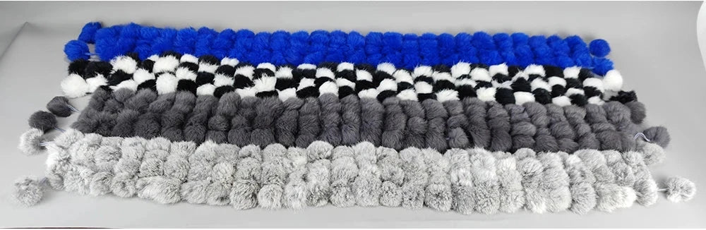 real rabbit fur scarf
