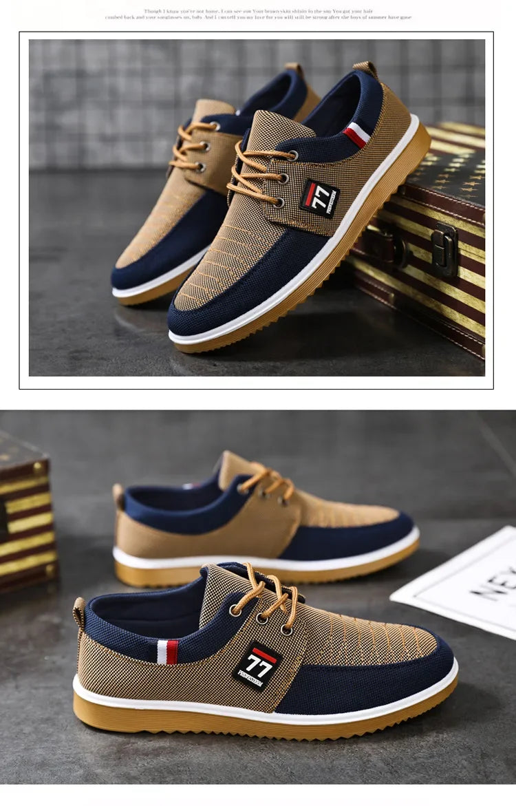 Canvas Shoes for Men – 2024 Breathable Sneakers with Vulcanized Sole, Tenis Masculino Style