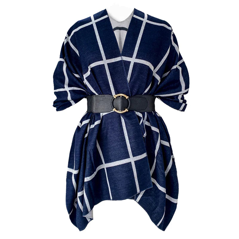 luxury winter poncho