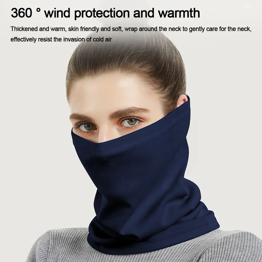 Windproof Neck Warmer – Velvet Thermal Headgear for Men & Women, Ideal for Winter Sports