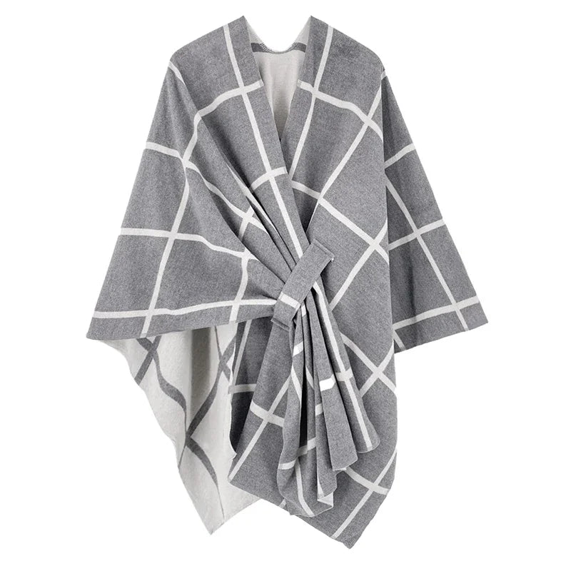 luxury winter poncho