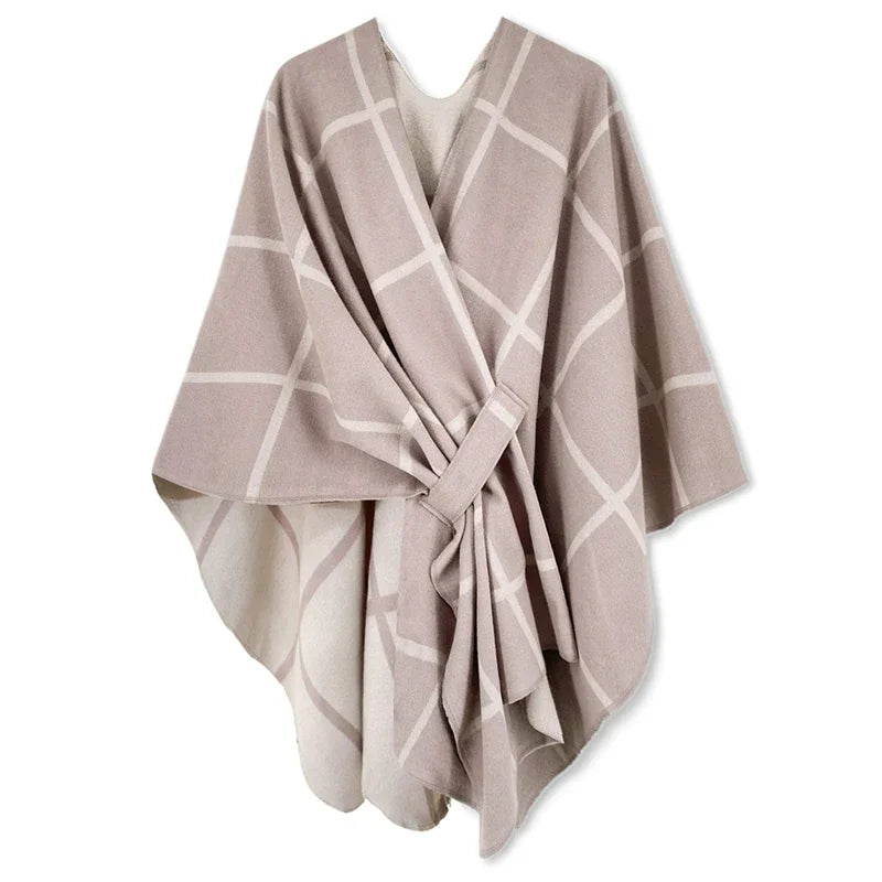 luxury winter poncho